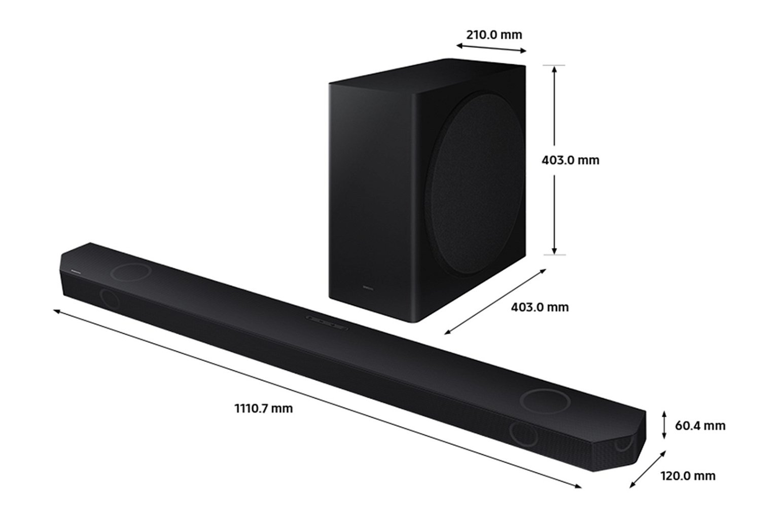 Soundbar sistema Samsung HW-Q800C/EN, juoda - 2