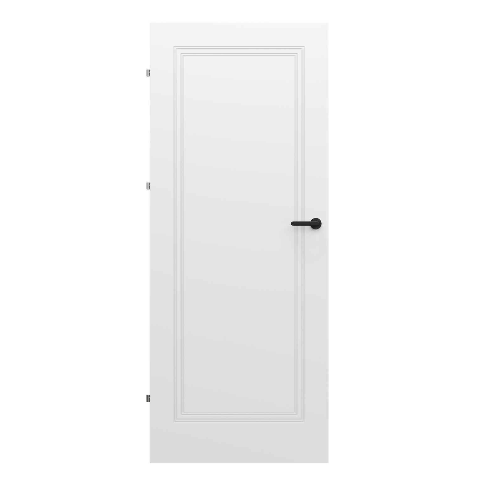 Vidaus durų varčia Trim Soft U, baltos sp., 844 x 2030 x 40 mm, kairė-0