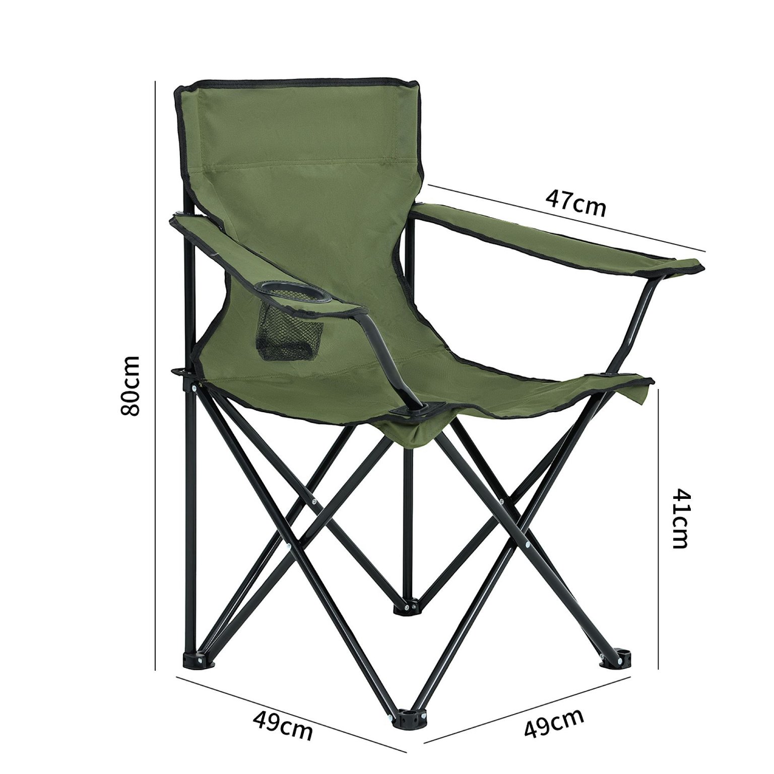 2-jų turistinių kėdžių komplektas ANTER, žalia - 3