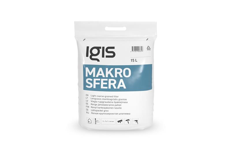 Lengvas stambiagrūdis glaistas IGIS MAKROSFERA, 15 l-0