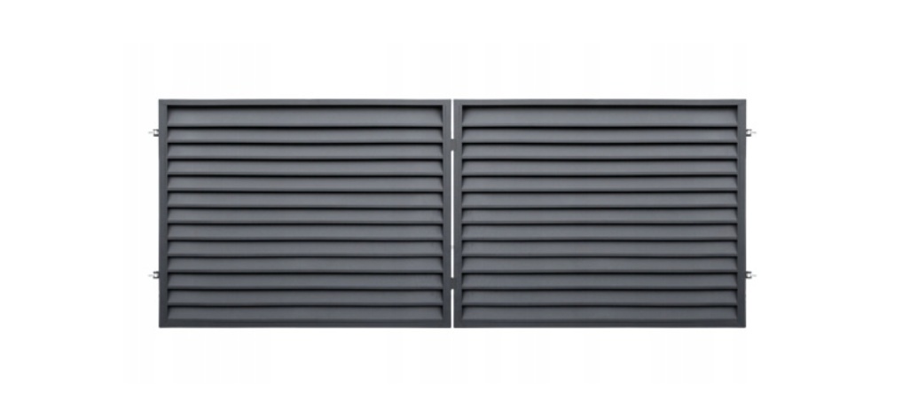 Dekoratyviniai vartai POLBRAM Adele, cinkuoti, antracito sp., 1500 x 4000 mm-0