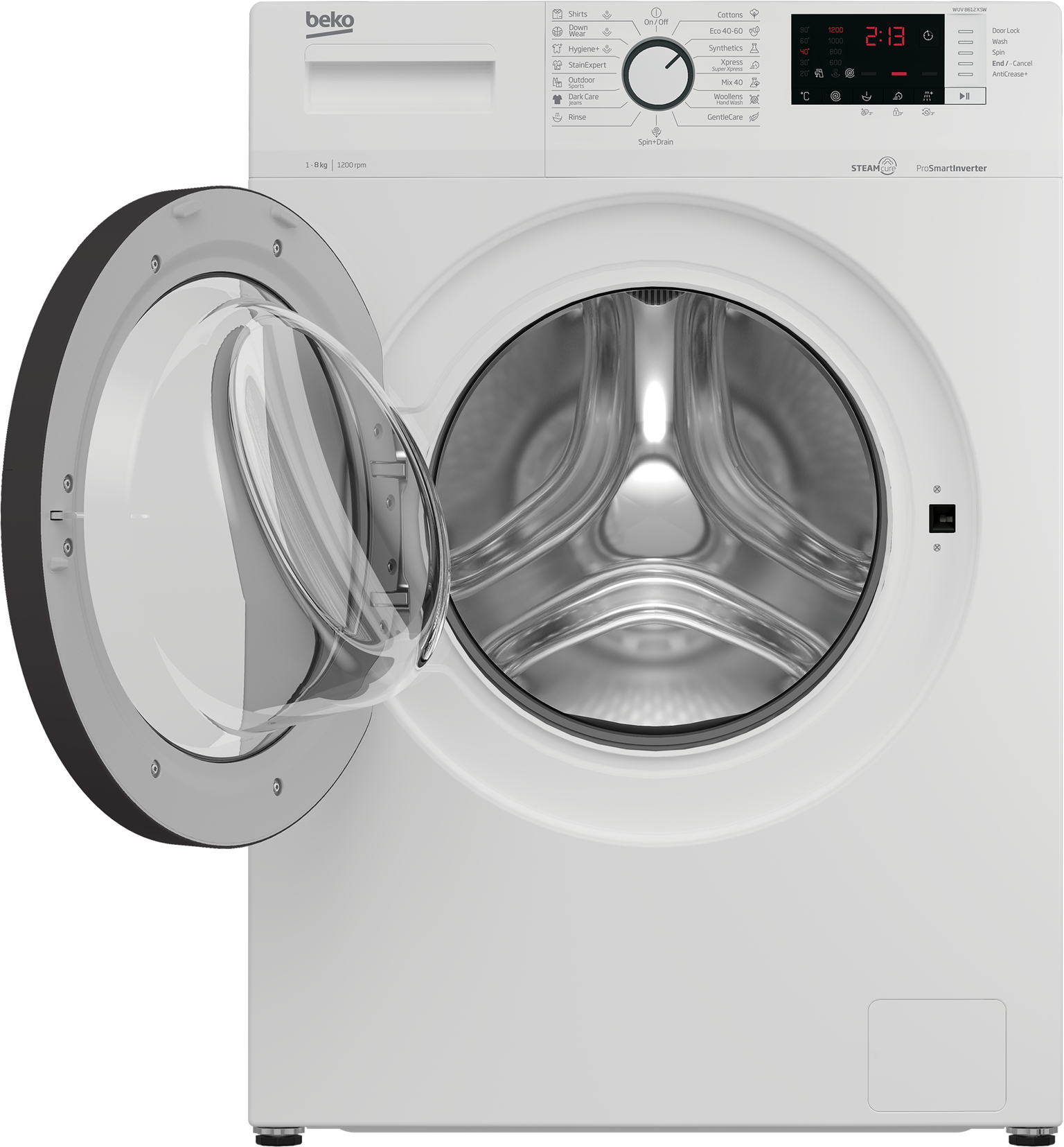 Skalbimo mašina Beko WUV 8612A XSW, 8 kg, balta-2