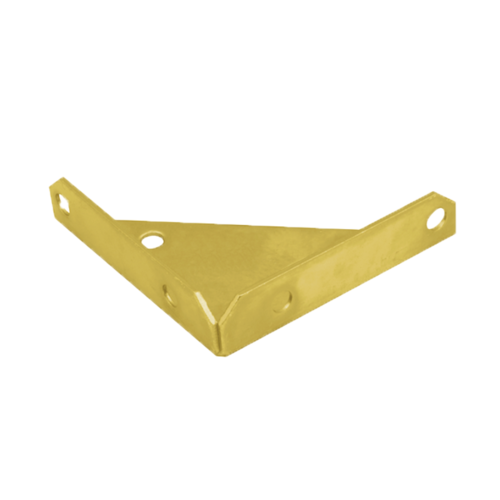 Dėžės tvirtinimo kampas, 100x100x28x2,0mm, geltonai cinkuotas - 3