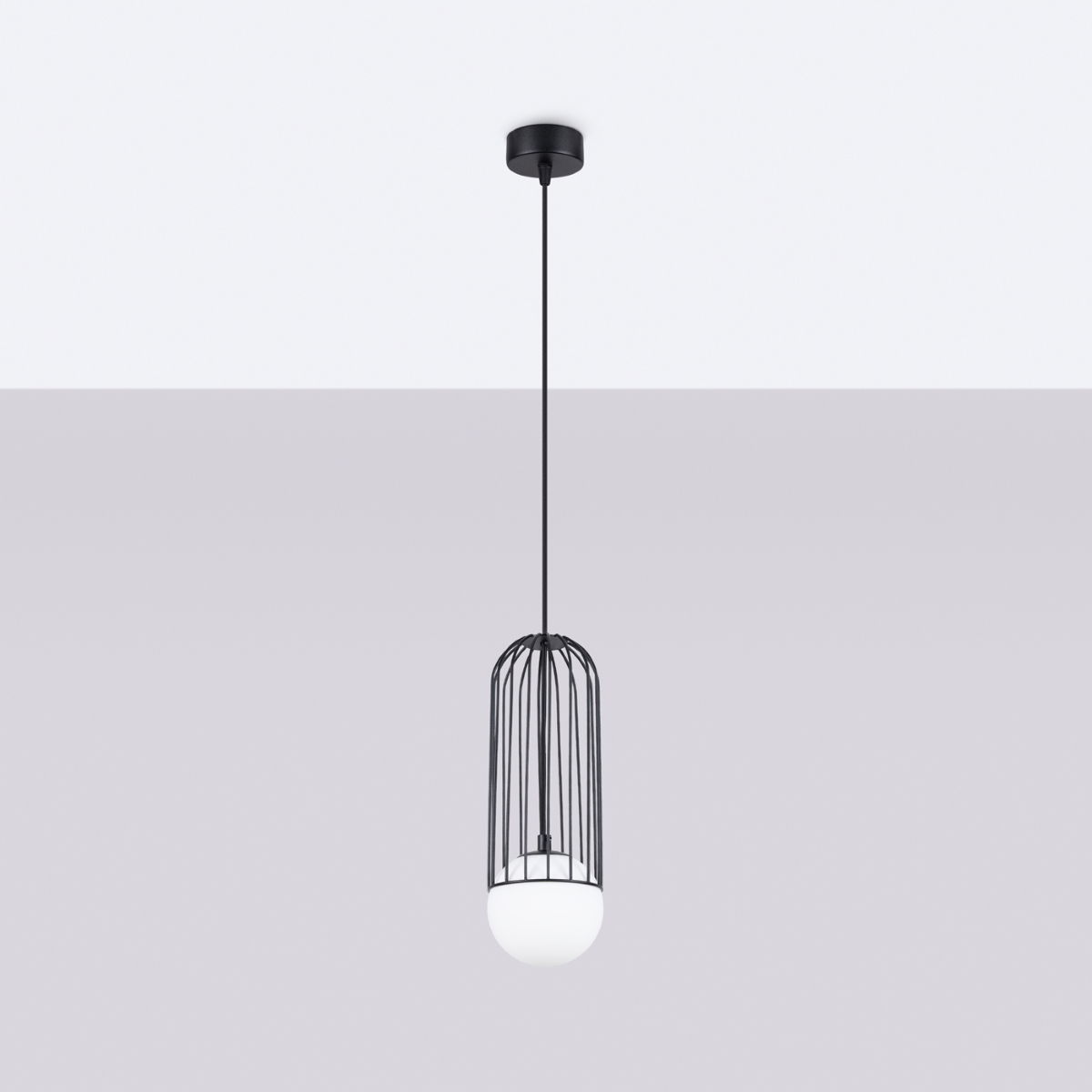 Pakabinamas šviestuvas SOLLUX BRINA 1, 1xG9, max 8 W LED, juodas-1