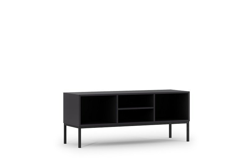 TV staliukas Lanzzi 120 cm, juodas - 3