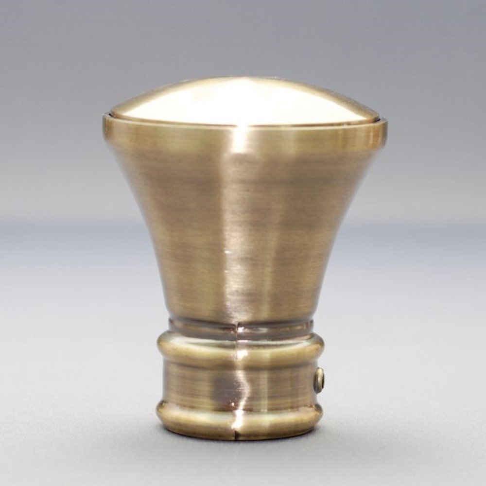 Karnizo užbaigimas LUXOR, metalinis, šv. sendinto aukso sp., Ø 25 mm, 2 vnt.