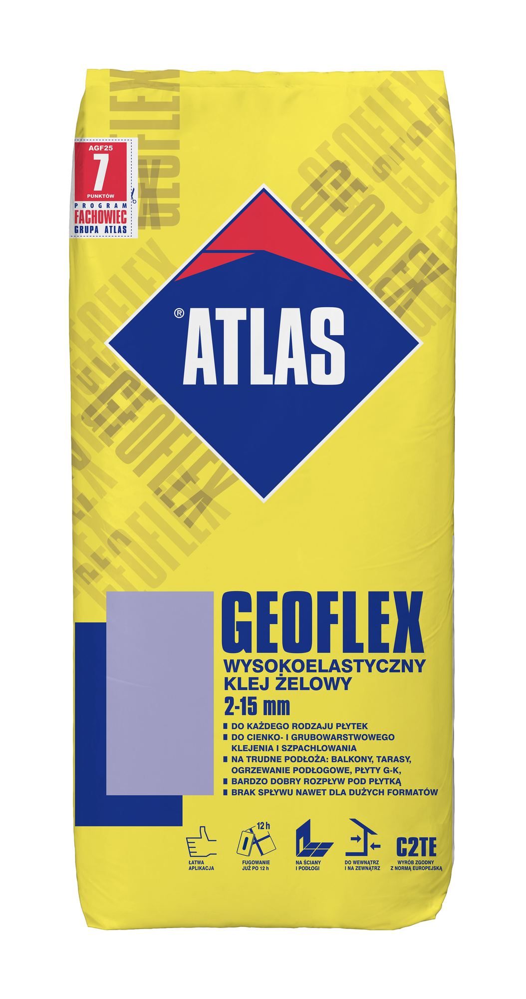 Plytelių klijai ATLAS GEOFLEX, padidinto elastingumo, 25 kg-0