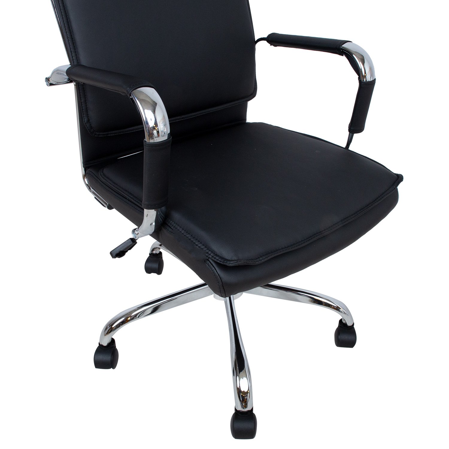 Biuro kėdė ULTRA, 54,5x60xH106,5-116,5 cm, juoda - 6