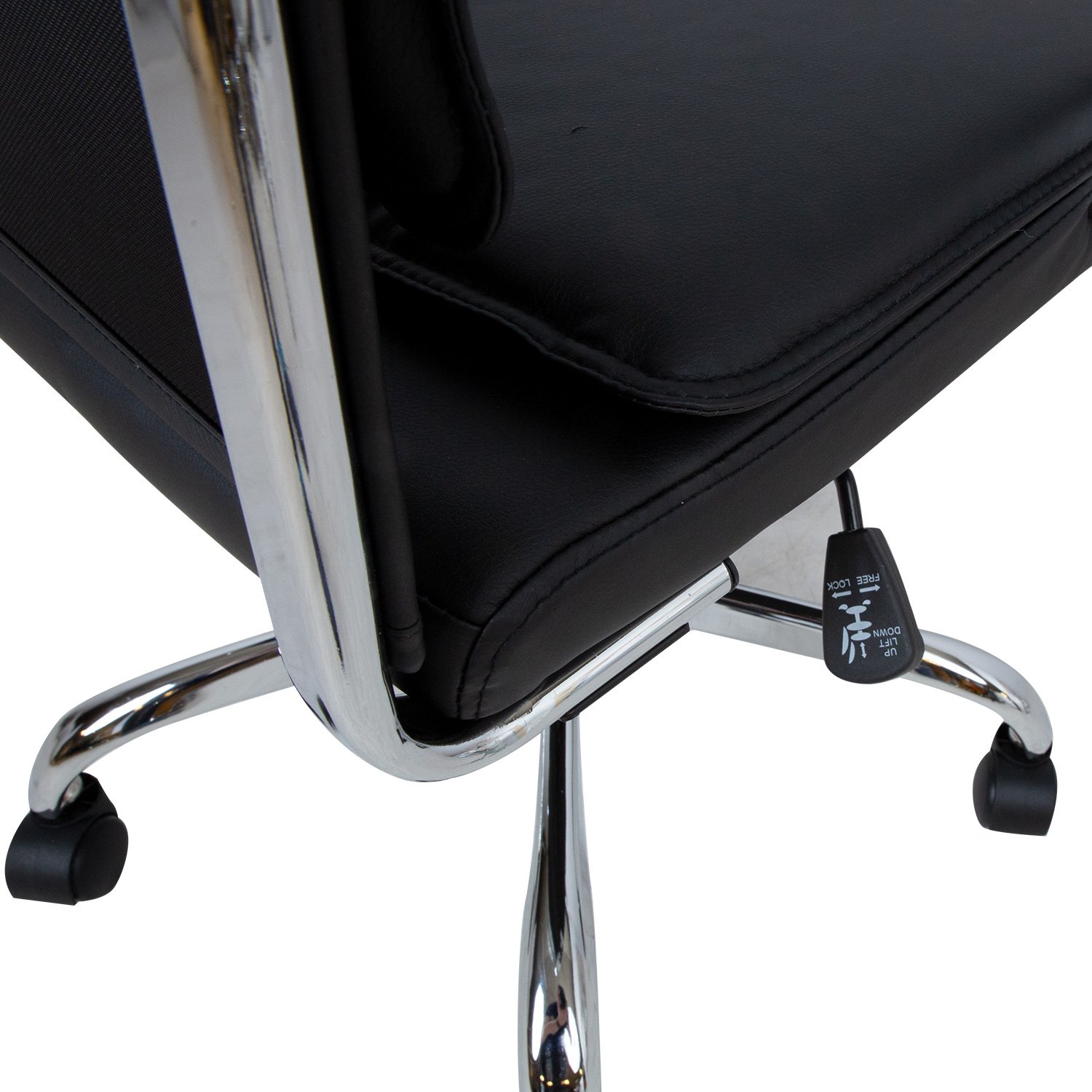 Biuro kėdė ULTRA, 54,5x60xH106,5-116,5 cm, juoda - 8