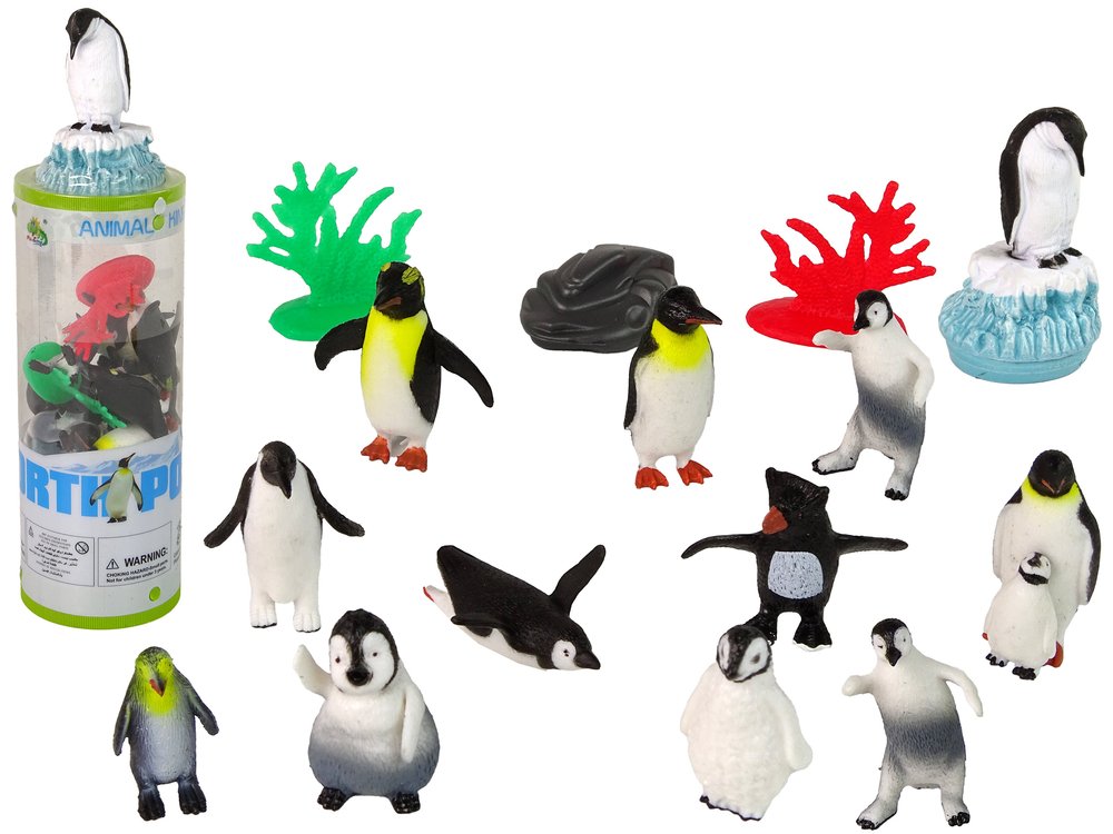 Pingvinų figūrėlių rinkinys, 12 vnt.