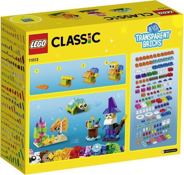 Konstruktorius LEGO® Classic Kūrybinės skaidrios kaladėlės 11013-1