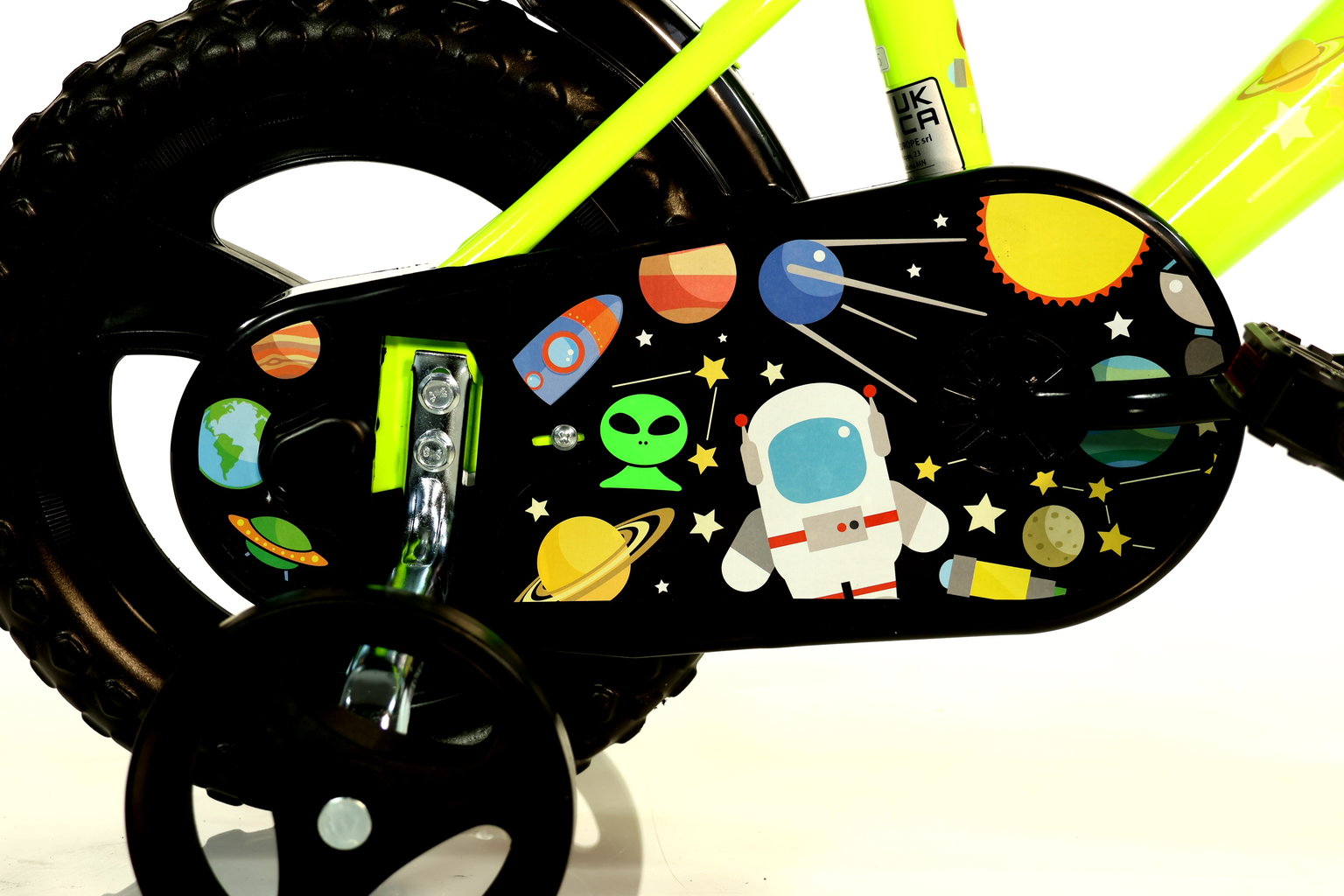 Vaikiškas dviratis Bimbo Bike GALAXY, geltonas, 12"-1