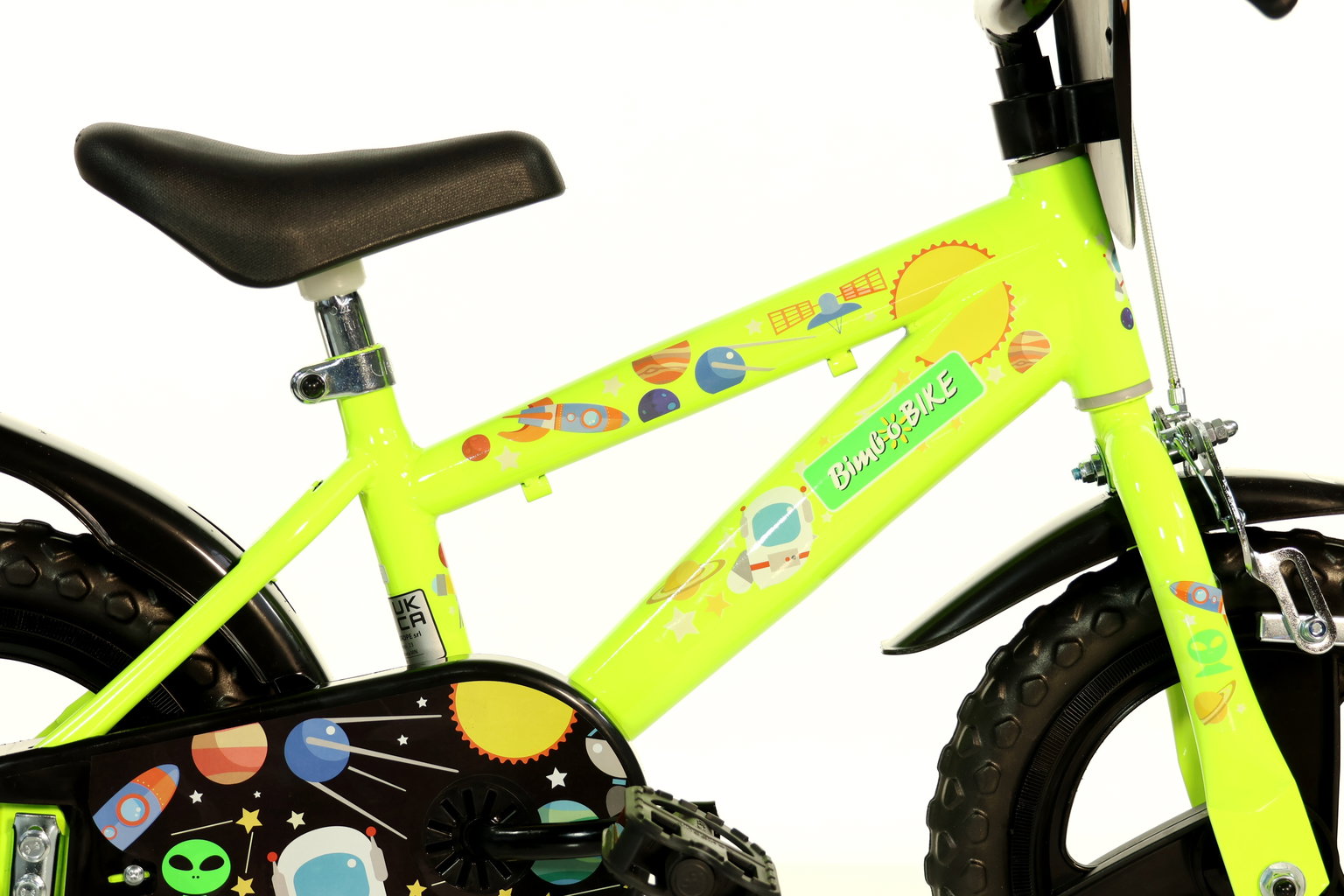 Vaikiškas dviratis Bimbo Bike GALAXY, geltonas, 12" - 3