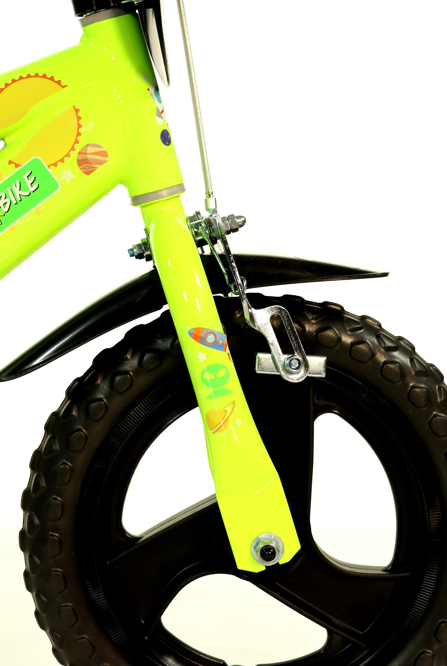 Vaikiškas dviratis Bimbo Bike GALAXY, geltonas, 12" - 5