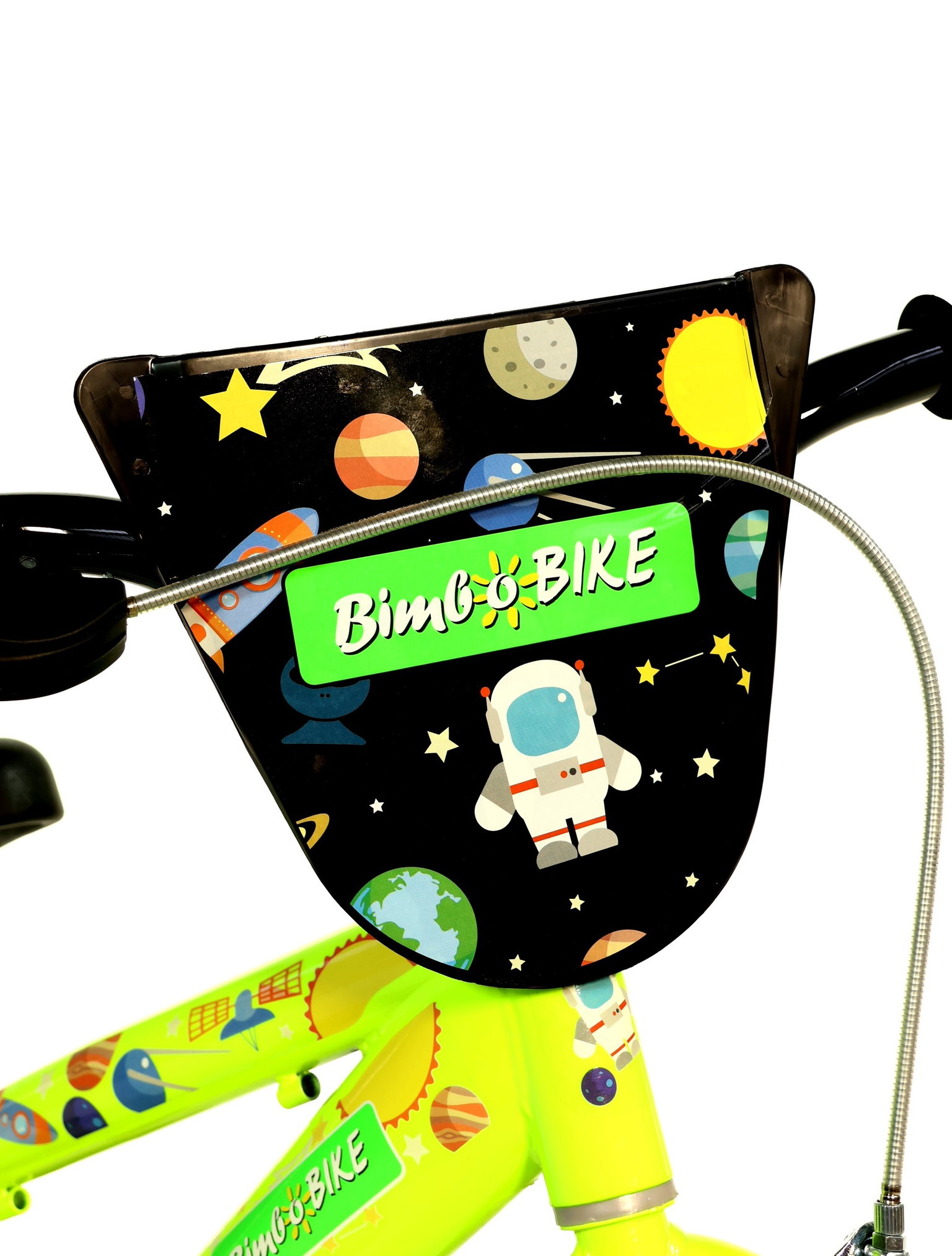 Vaikiškas dviratis Bimbo Bike GALAXY, geltonas, 12" - 4