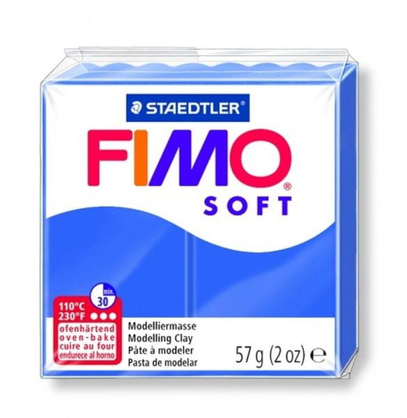Modelinas FIMO soft , 57 g., briliantinės mėlyna sp.-0