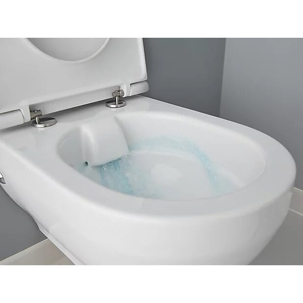 Pakabinamas unitazas CAVALLY RIMLESS, su lėtai nusileidžiančiu dangčiu - 3