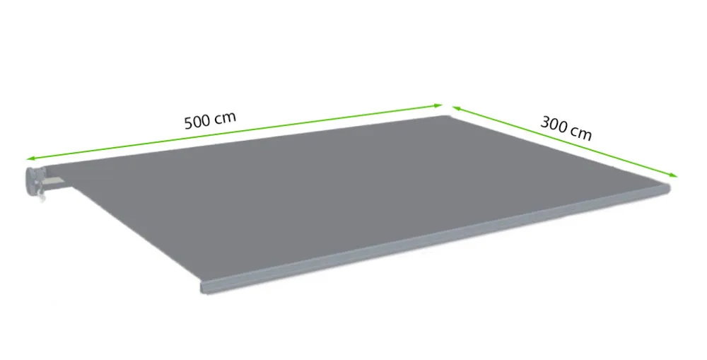 Terasos markizė CLASSIC, 500x300 cm, smėlio sp. - 7