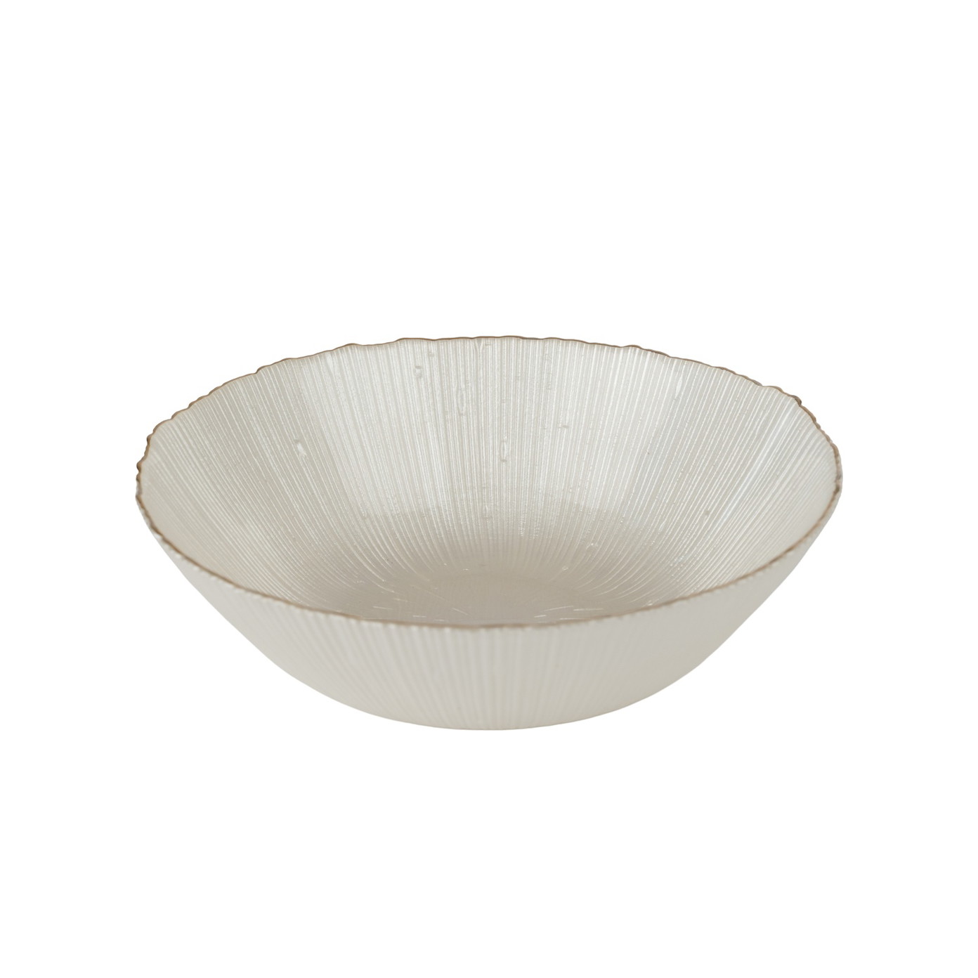 Stiklinis dubenėlis AURORA ROYAL PEARL, kreminės sp., 14 cm-0