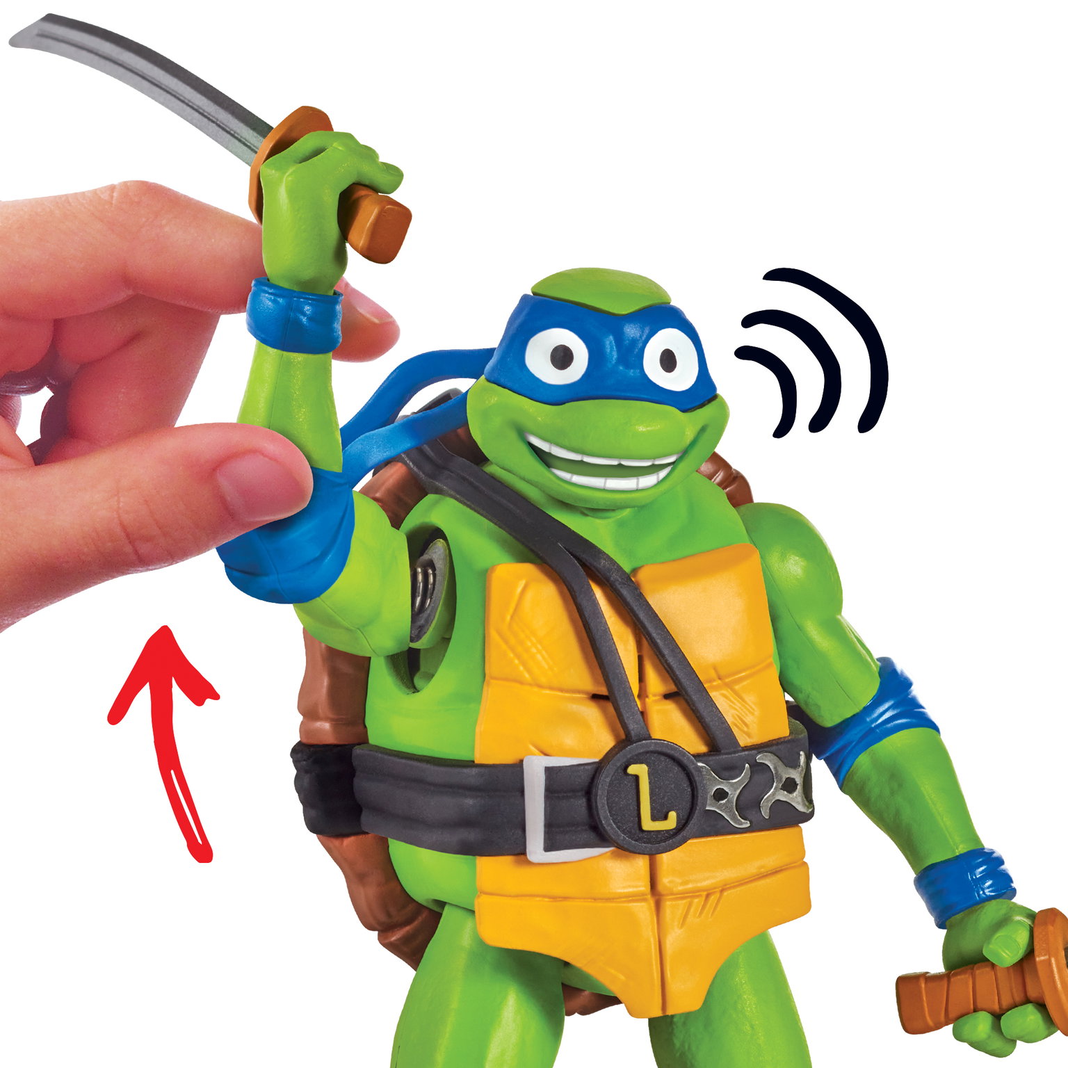 TMNT figūrėlė Ninja Shouts Leonardo, 83351 - 5