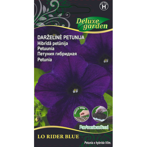 Darželinių petunijų sėklos LO RIDER BLUE, 10 vnt-0