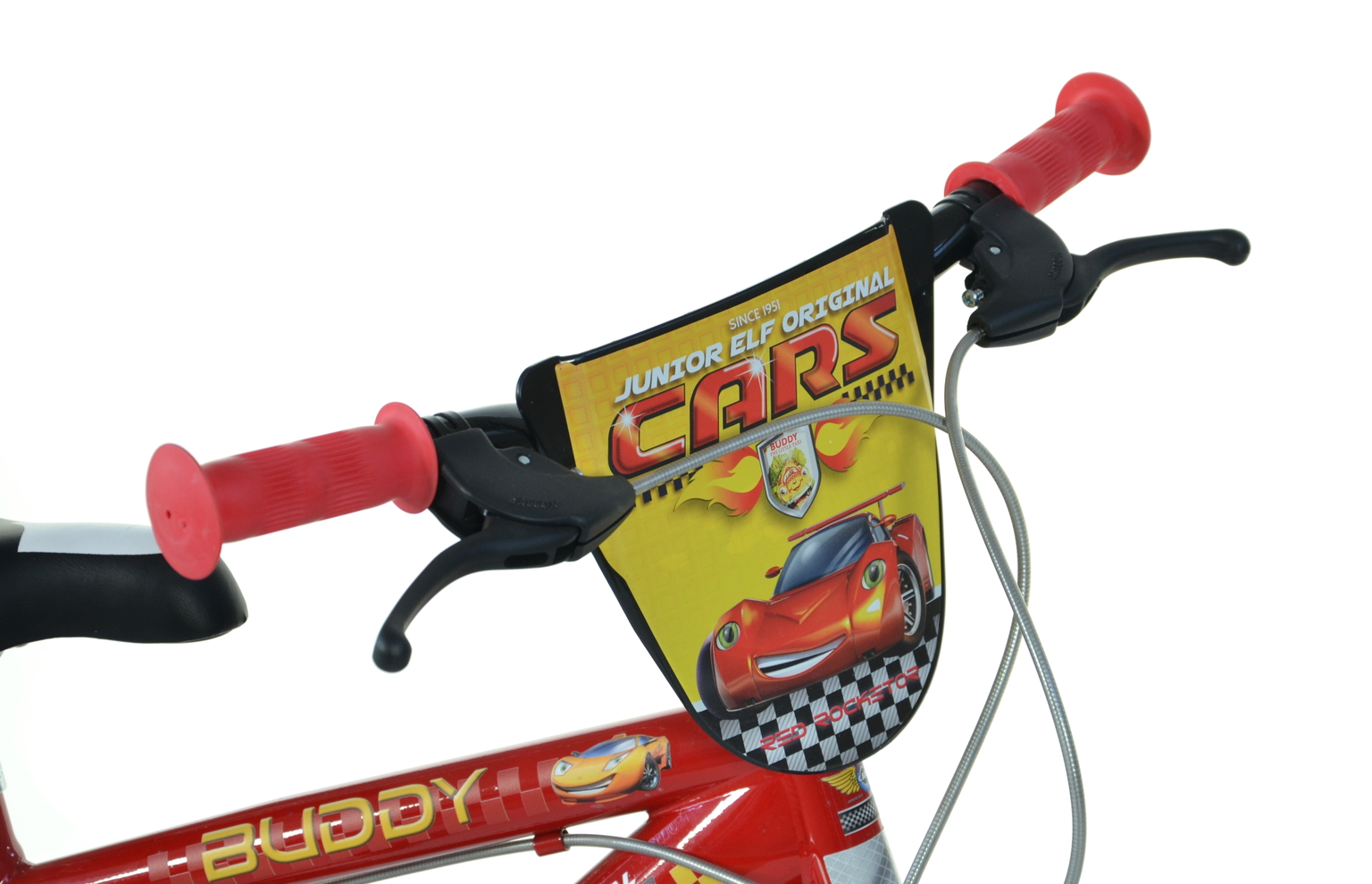 Vaikiškas dviratis Dino Bikes Cars, 16'', raudonas-1