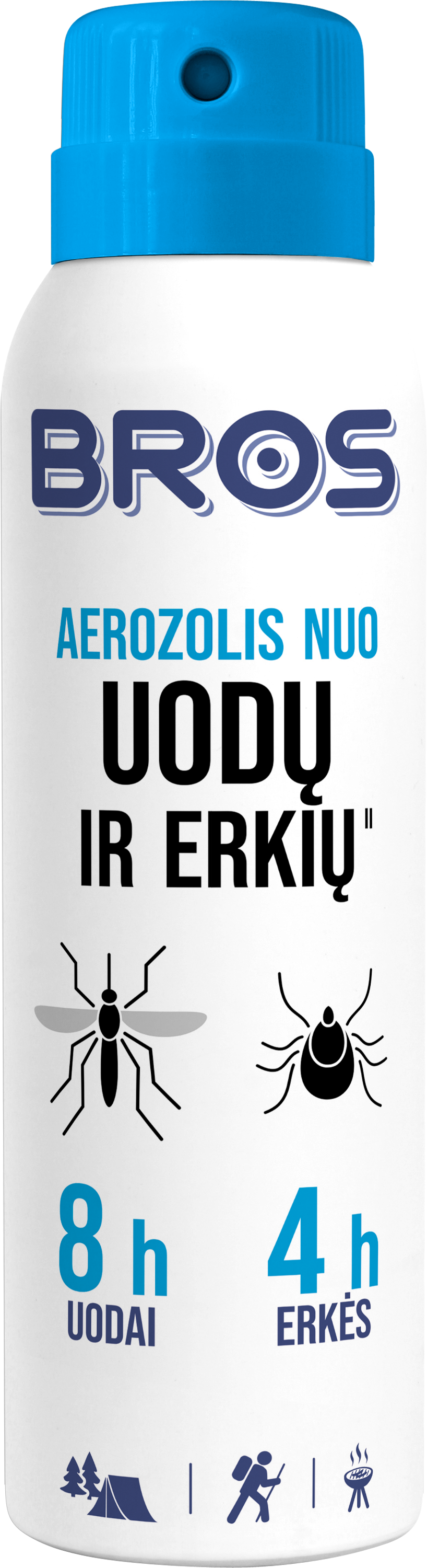 Purškiamoji priemonė nuo uodų ir erkių BROS, 90 ml-0
