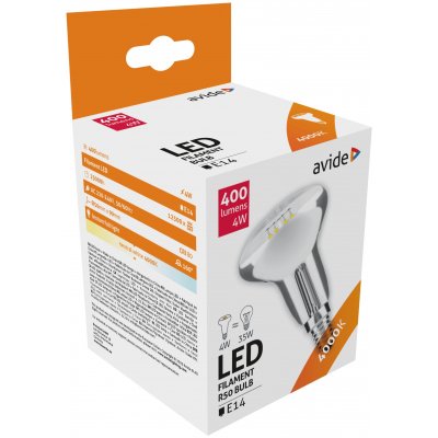 LED lemputė AVIDE, E14, R50, 4W (=35W), 4000K, 220-240V, 400 lm, 160° - 1