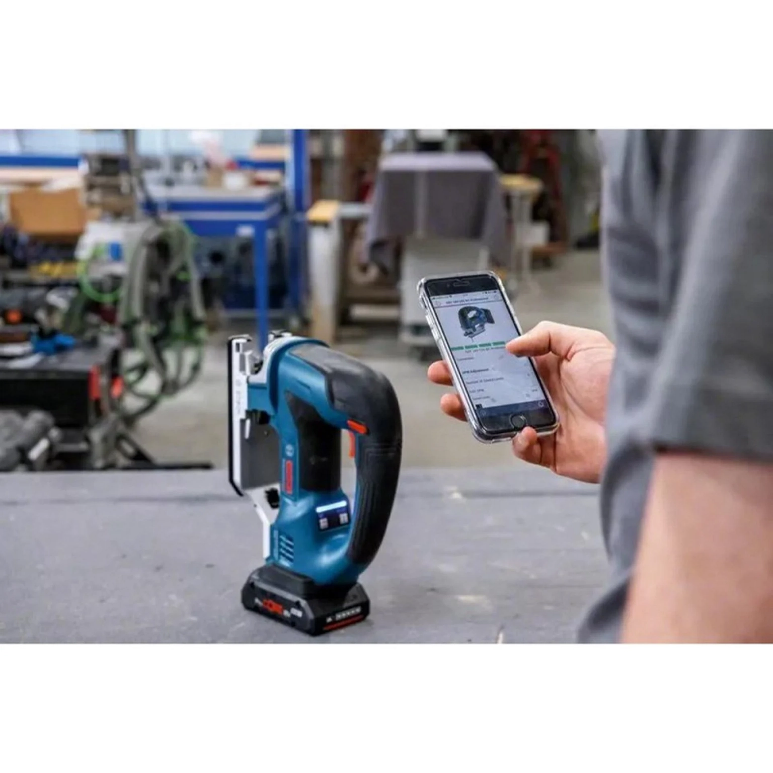Akumuliatorinis siaurapjūklis BOSCH PRO GST 18V-155 BC solo, 18V (be akum.) - 3