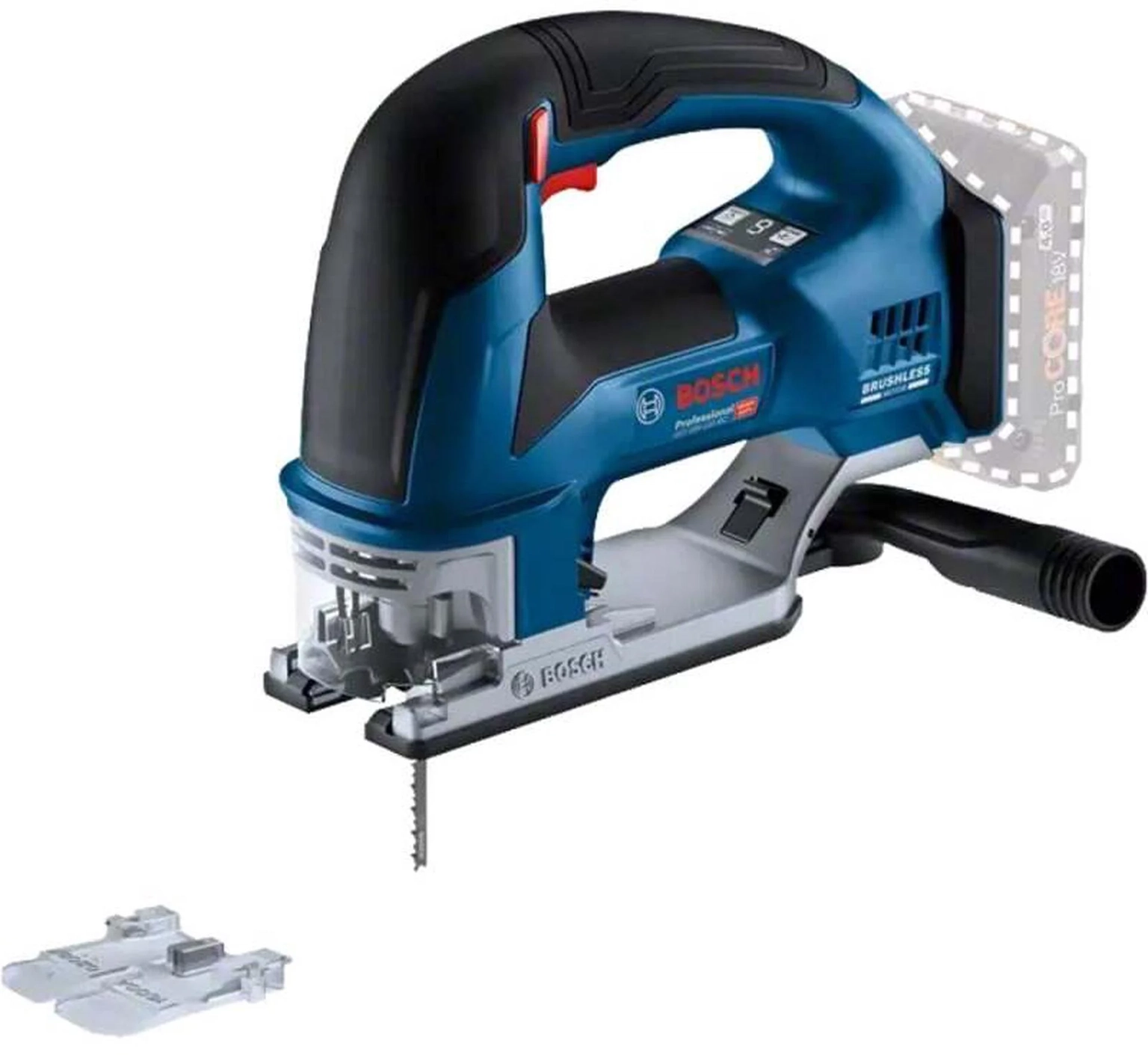 Akumuliatorinis siaurapjūklis BOSCH PRO GST 18V-155 BC solo, 18V (be akum.)-0