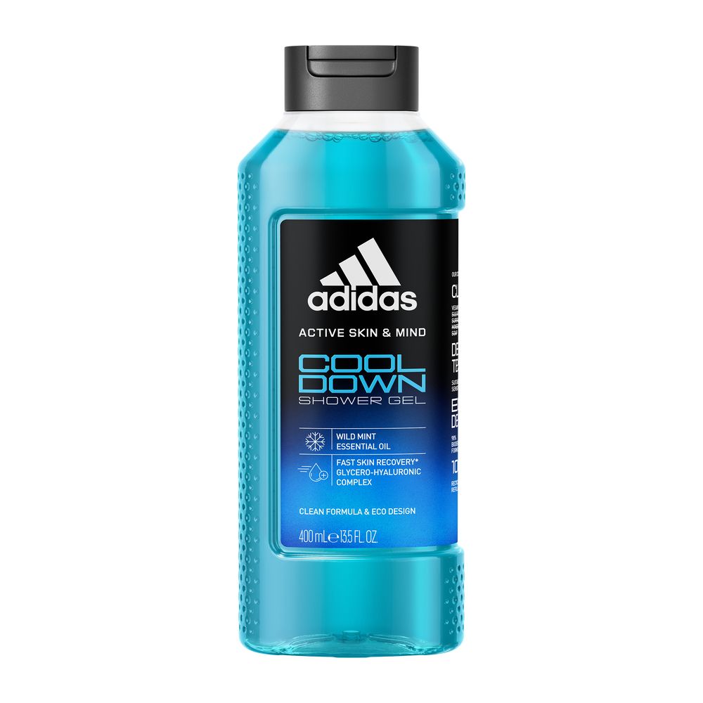 Dušo želė Adidas Active Skin & Mind Cool Down, 400 ml
