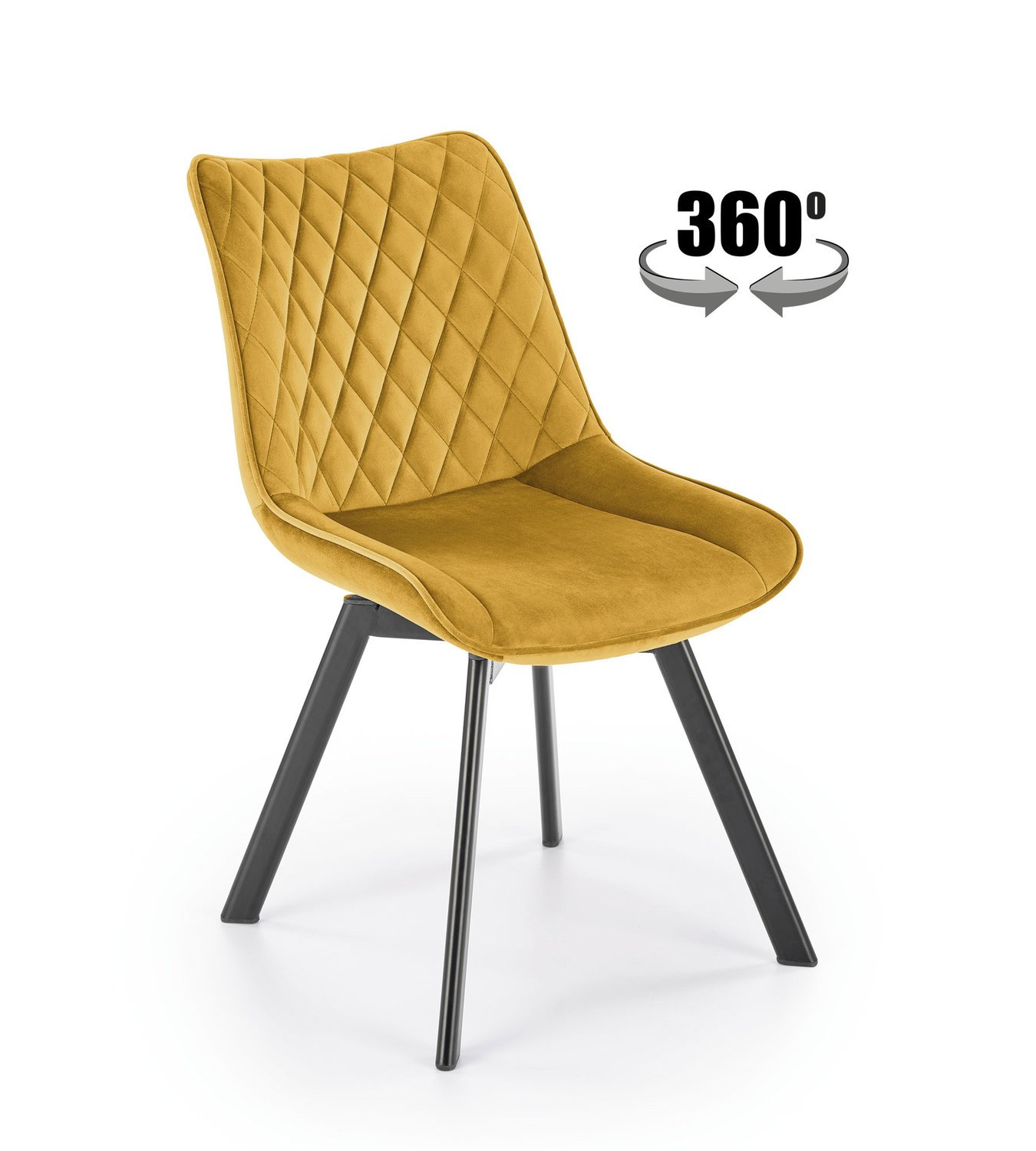 2-ių kėdžių komplektas K520, geltona