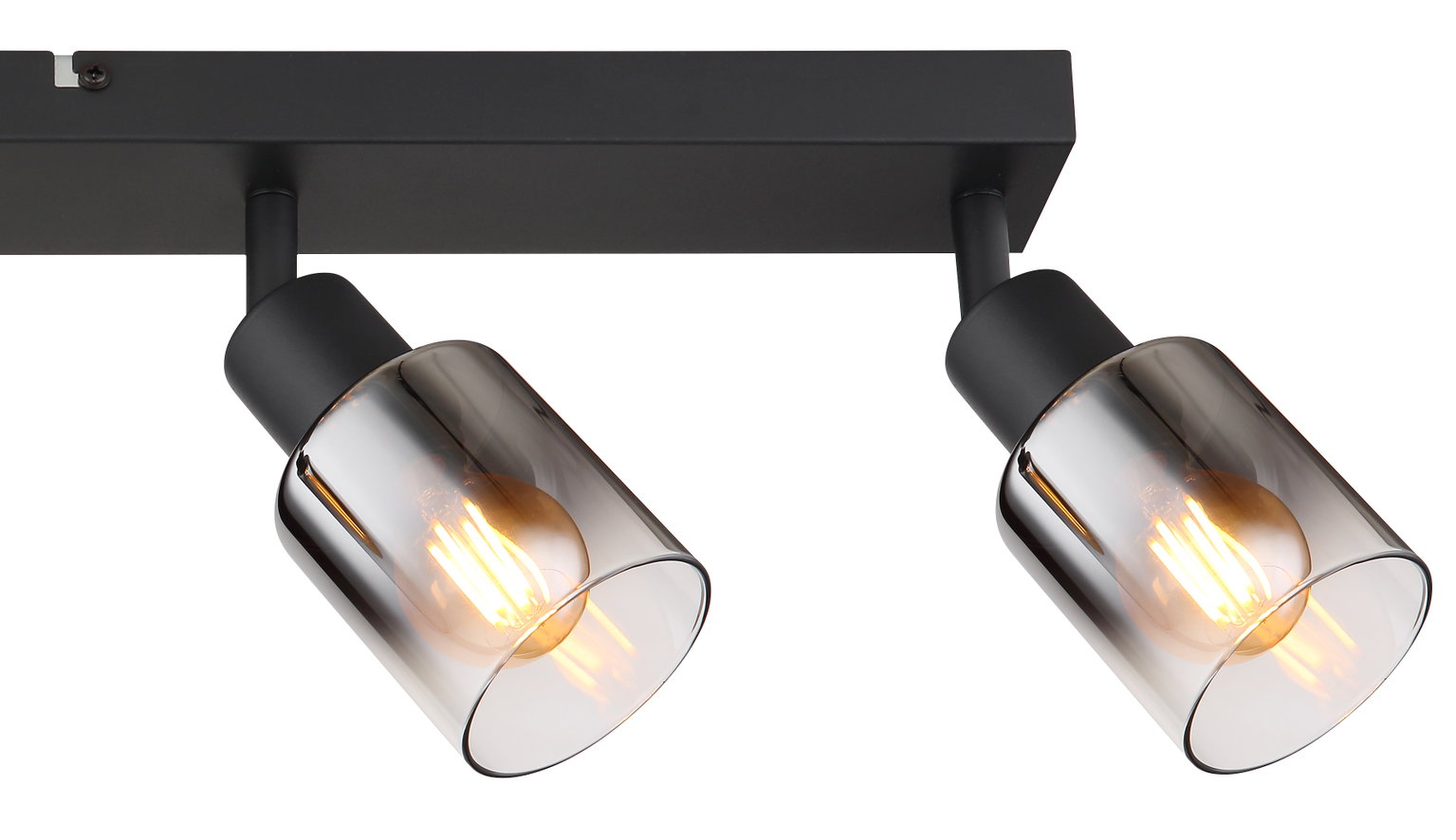 Taškinis šviestuvas GLOBO HUBERTUS, 4 x E14, 40W, 230V, matinės juodos sp, 7 x 56 x 14 cm - 3