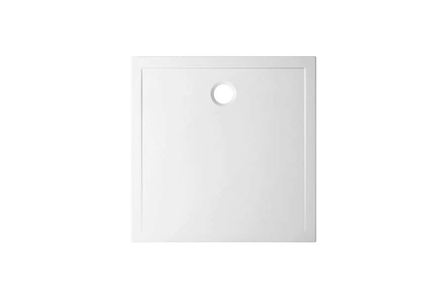 Dušo padėklas STEP IN su neslystančia danga (80 x 80 x 3,5 cm), baltos sp.-0