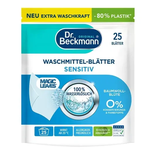 Skalbimo lapeliai DR BECKMANN Sensitiv, 25 vnt