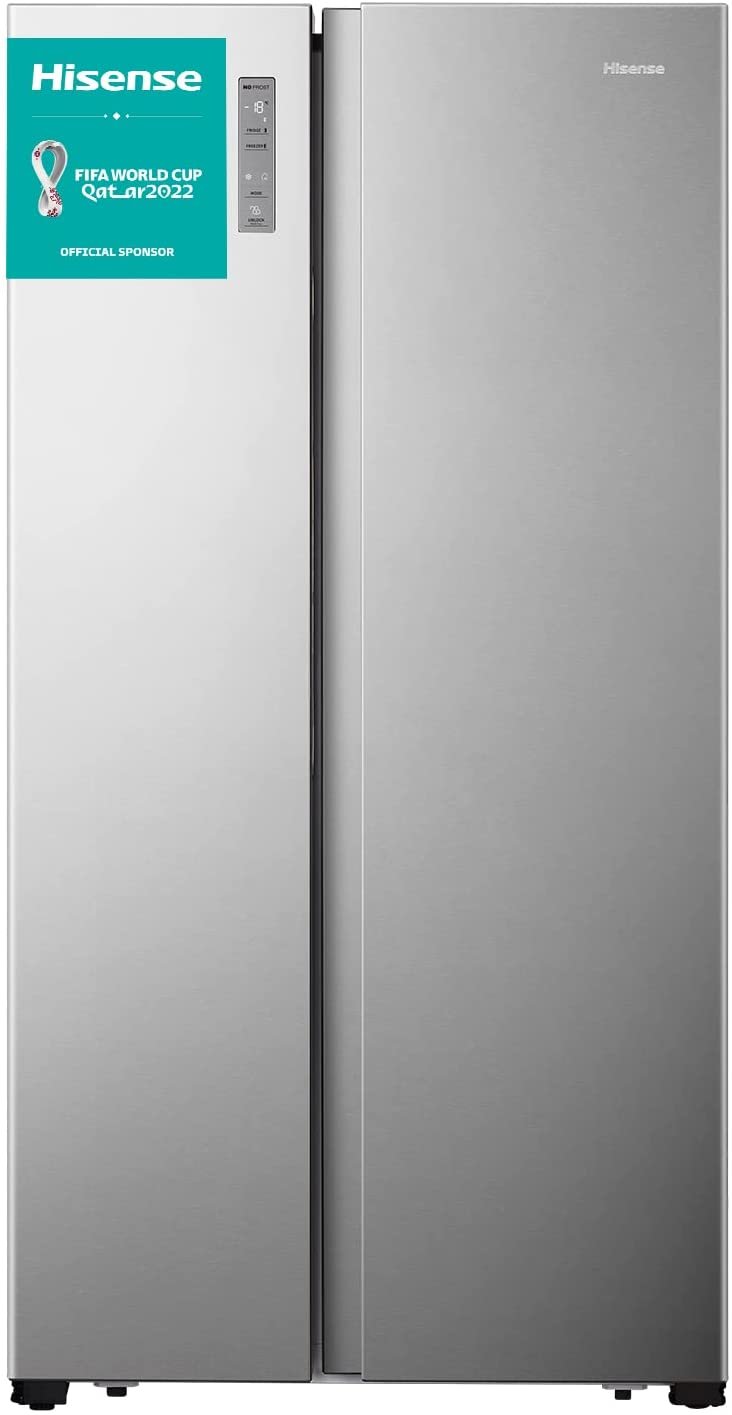 Dviduris šaldytuvas su šaldikliu Hisense RS677N4BIE