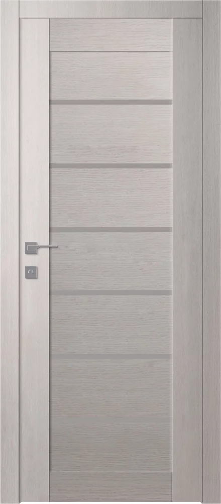 Durų varčia ALBA skandinaviško uosio spalvos, su matiniu stiklu, 800 x 2000 mm, universali-0