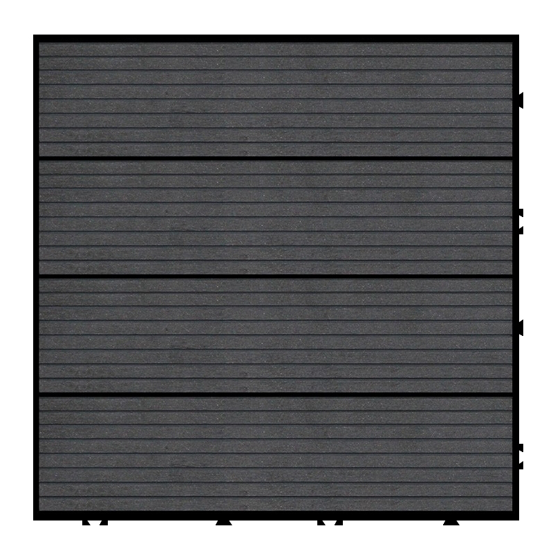 WPC terasinė plytelė MADURO MODULAR, juodos sp., 300 x 300 x 25 mm
