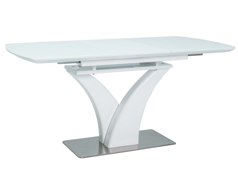 Valgomojo stalas FARO, 120 x 80 cm, baltas