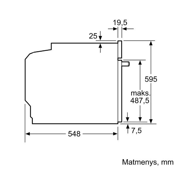 Įmontuojama orkaitė BOSCH HQA534BB3 - 6