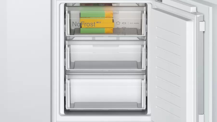 Įmontuojamas šaldytuvas Bosch KIN86VFE0, šaldiklis apačioje - 6