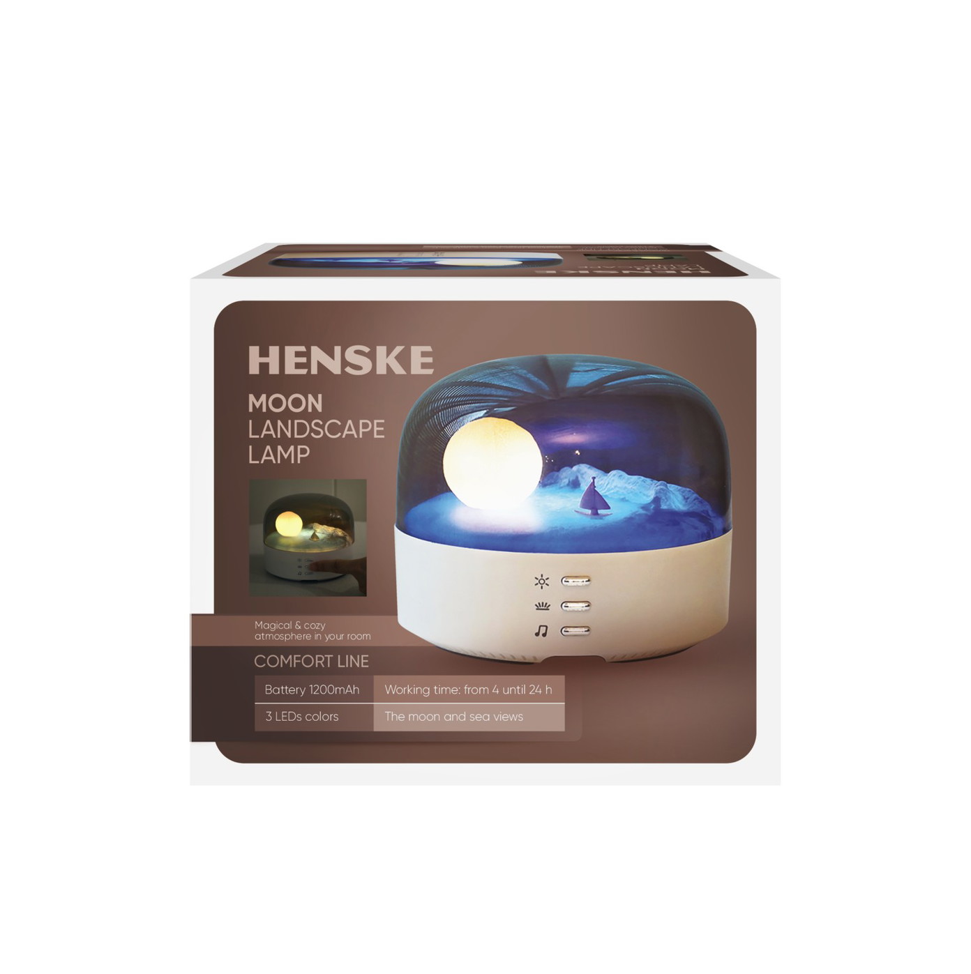 LED naktinis šviestuvas HENSKE MOON, dimeriuojamas-1