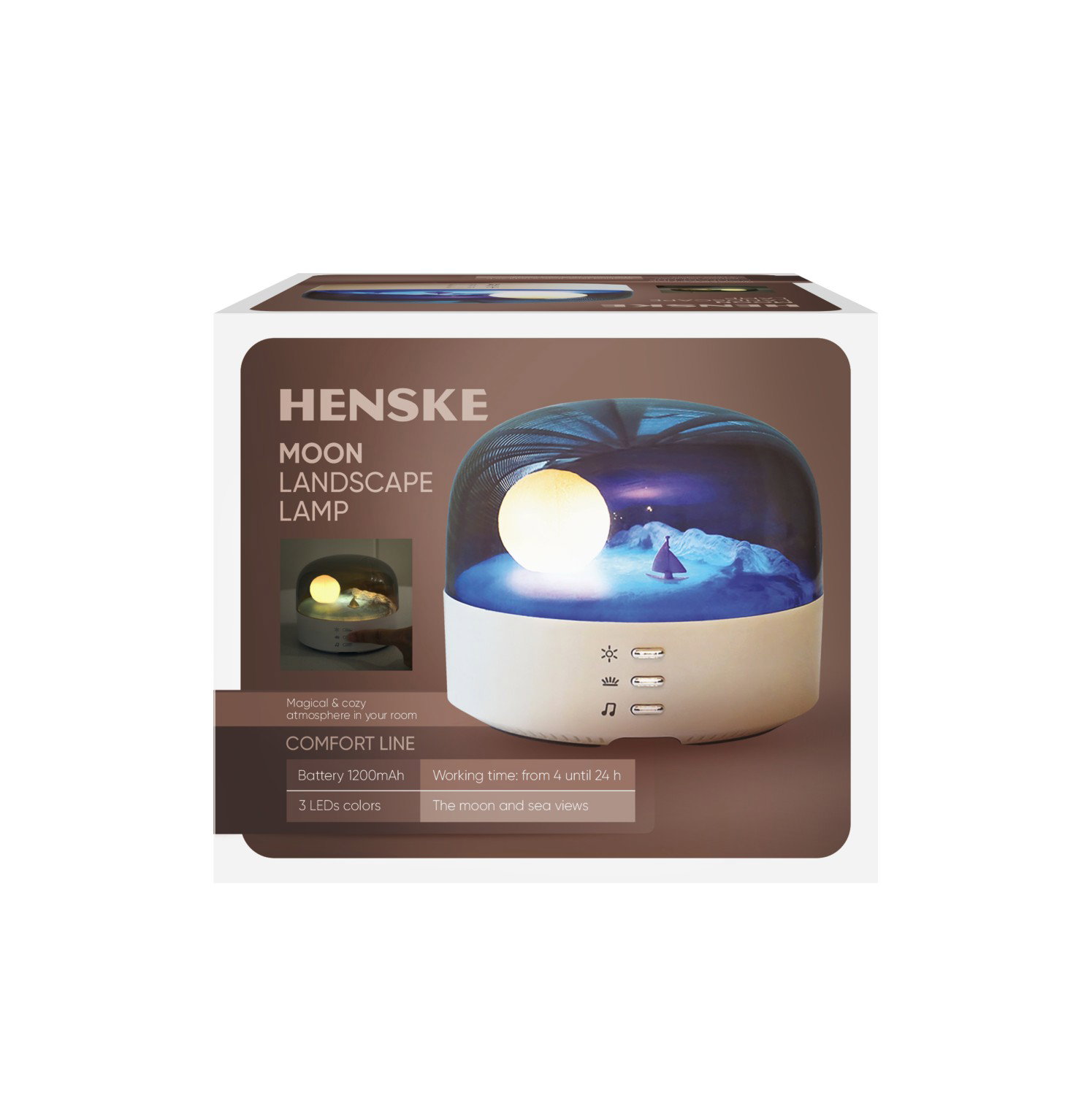 LED naktinis šviestuvas HENSKE MOON, dimeriuojamas-1