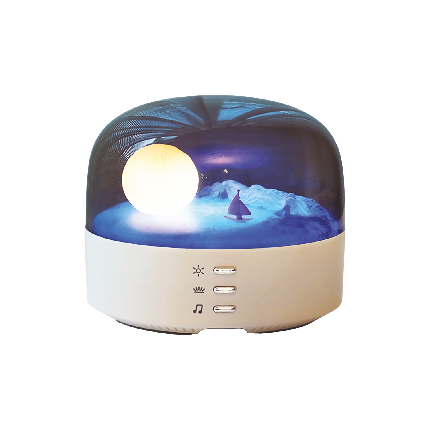 LED naktinis šviestuvas HENSKE MOON, dimeriuojamas-0