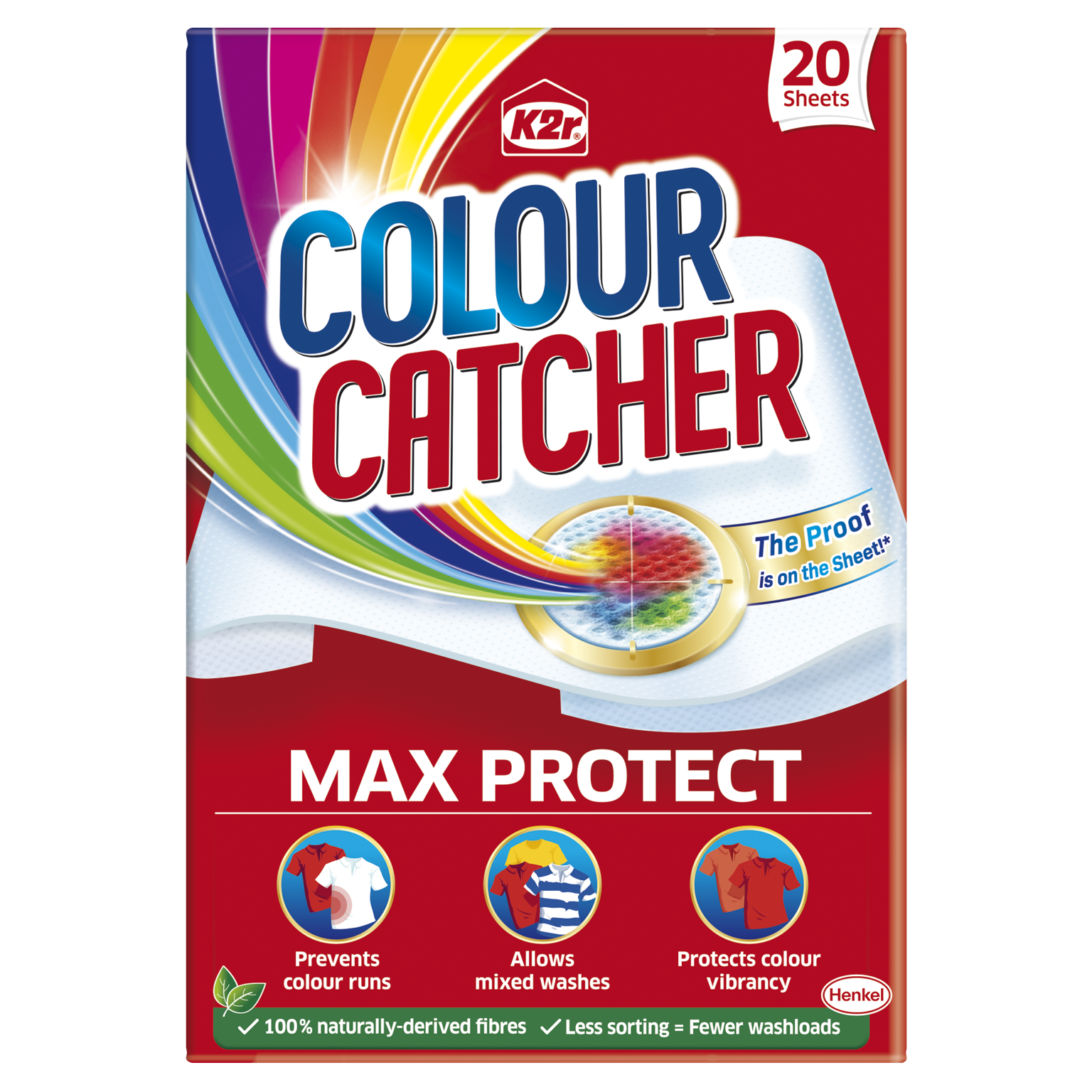 Skalbimo lapeliai K2R COLOUR CATCHER Core, 20 vnt-0