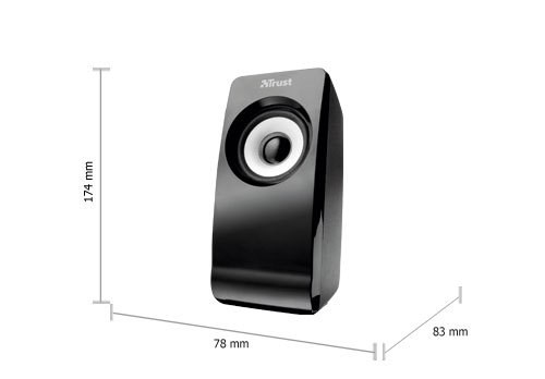 Kompiuterinė kolonėlė Trust REMO, juoda, 8 W - 4