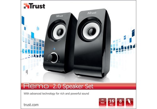 Kompiuterinė kolonėlė Trust REMO, juoda, 8 W - 5