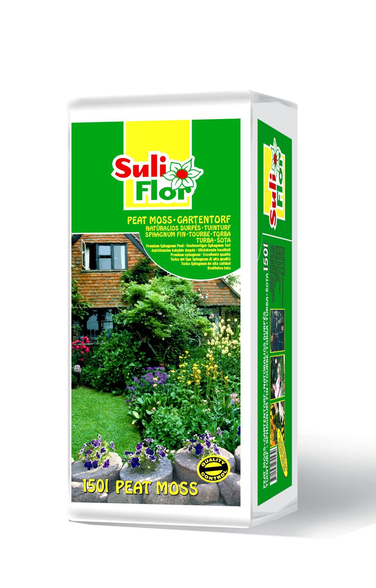 Natūralios durpės SULIFLOR, 150 l-0