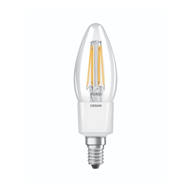 OSRAM Žvakės formos LED FILAMENT lemputė B60, 6W, 2700K, E14, non-dim 806LM - 1