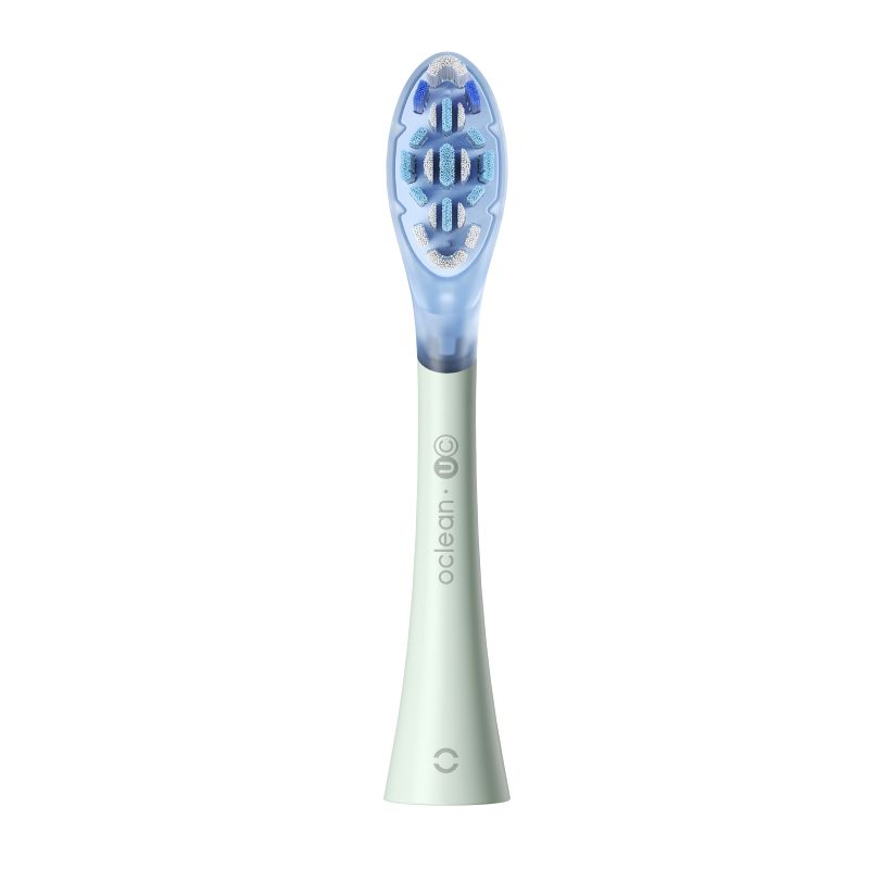 Pakaitinės galvutės OCLEAN Ultra Clean 2 vnt., kietos, žalios spalvos-0